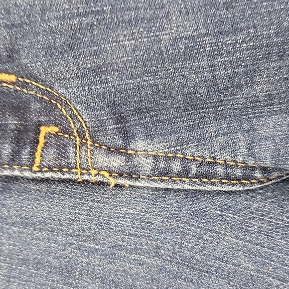 L.L. Bean Jeans Womens Size 4 Blue Straight Cut flex Classic Fit - Picture 4 of 14